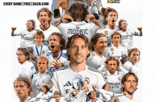 世俱杯官方曬海報(bào)致敬魔笛：13年的莫德里奇魔法，謝謝你盧卡