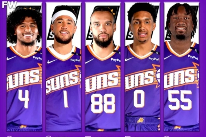 在西部什么水平？??太陽潛在首發(fā)：格林+布克+狄龍+鄧恩+馬威