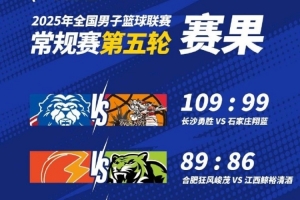 NBL常規(guī)賽：長沙勇勝戰(zhàn)勝石家莊翔藍(lán) 合肥狂風(fēng)峻茂險(xiǎn)勝江西