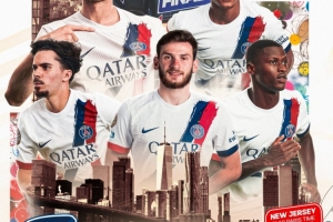 巴黎為世俱杯決賽發(fā)布海報(bào)：K77占據(jù)C位，杜埃、門德斯等四將在列