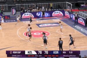 23年惜敗2分之仇得報(bào)！樸智秀壓哨上籃 韓國女籃絕殺新西蘭