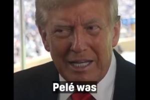 足壇歷史最佳？特朗普：我曾看過貝利踢球，他太棒了，我會選他