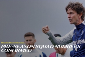 熱刺季前賽號碼：新援庫杜斯20號、武什科維奇80號、高井幸大81號