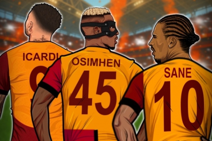 蠻橫??加拉塔薩雷鋒線3人曾身價過億：26歲奧斯梅恩+薩內(nèi)+二弟