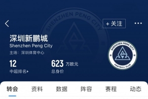 新鵬城夏窗匯總：英超舊將韋斯利加盟，卡爾采夫租借轉(zhuǎn)正