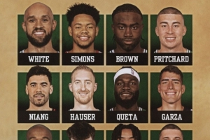 ??綠軍自媒體發(fā)起投票：新賽季這套陣容 常規(guī)賽能取得多少勝？