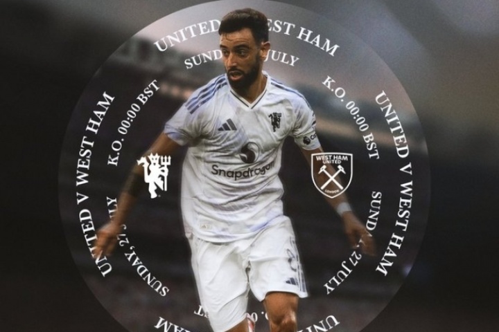 熱身賽-曼聯(lián)vs西漢姆首發(fā)：庫尼亞、霍伊倫、B費先發(fā)，姆貝莫缺席