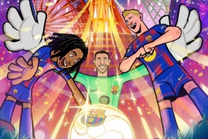 巴薩官推曬卡通海報(bào)預(yù)熱神戶友誼賽：2025-26賽季現(xiàn)在開始！