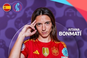 決賽失點(diǎn)！官方：西班牙中場邦馬蒂當(dāng)選本屆女足歐洲杯MVP