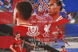 備受矚目！利物浦與橫濱水手友誼賽門票售罄，超7萬(wàn)人現(xiàn)場(chǎng)觀戰(zhàn)