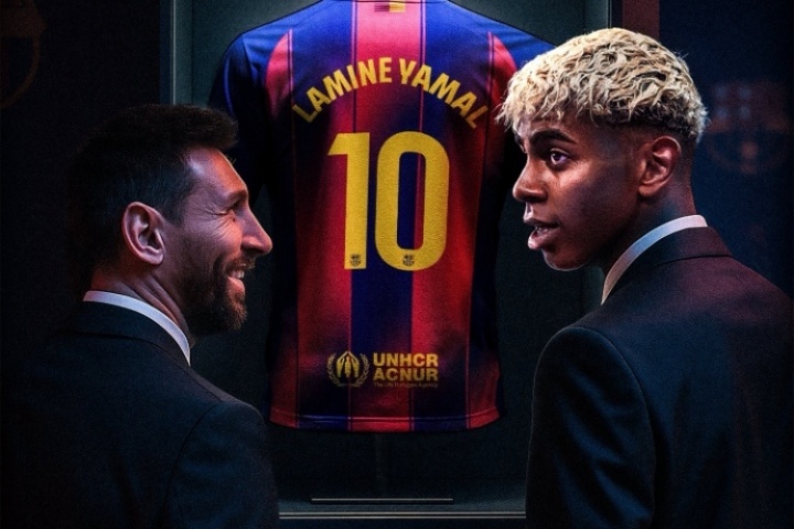 兩代巴薩10號！拉波爾塔：梅西曾是世界最佳，亞馬爾是現(xiàn)在的最佳