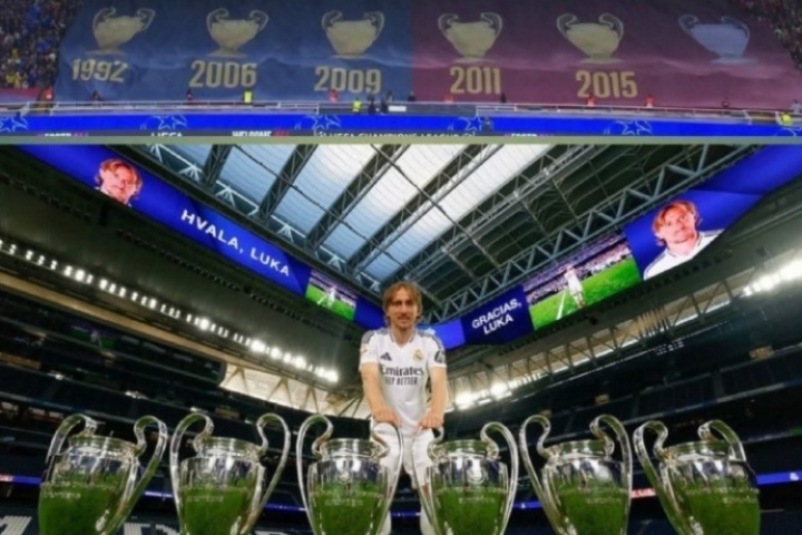 百萬(wàn)熱帖??皇馬大V博主回?fù)舭退_TV：莫德里奇6歐冠＞巴薩5歐冠