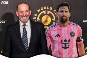 處罰梅西停賽！美職聯(lián)主席開玩笑：我認為他現(xiàn)在不想和我說話