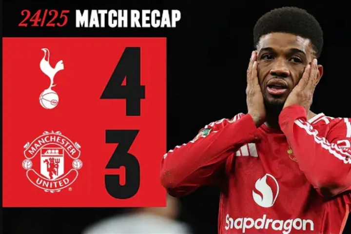 進(jìn)球大戰(zhàn)！上賽季聯(lián)賽杯，孫興慜角球直接破門，熱刺4-3險(xiǎn)勝曼聯(lián)