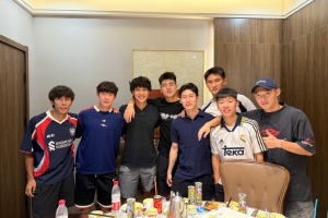 陜西重慶賽后國安青訓眾人聚會，梁少文曬照：天高任鳥飛