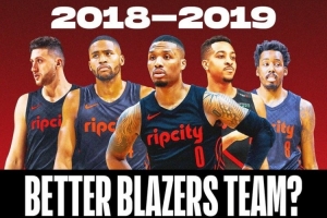 楊瀚森在列！美媒發(fā)問(wèn)：現(xiàn)今的開拓者比2019年雙槍那支更強(qiáng)嗎？