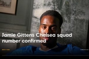 官方：切爾西夏窗新援吉滕斯新賽季將身穿11號球衣