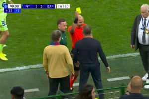 處罰原因？巴薩遭國米絕平時弗里克抗議染黃，賽后批裁判偏向國米