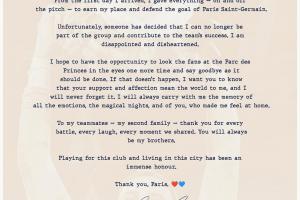 多納魯馬告別信：有人決定我不再屬于這團隊 希望以應(yīng)有方式道別