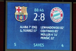 歷史性的勝利！5年前的今天拜仁8-2巴薩，拜仁官方社媒曬照回顧