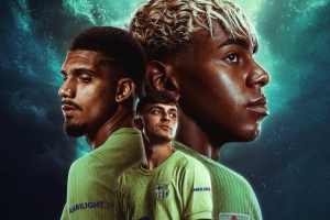 巴薩發(fā)布西甲首輪海報：亞馬爾、阿勞霍、佩德里出鏡