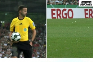 ESPN：勒沃庫森德國杯首輪比賽因冰雹中斷