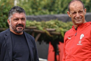 回家！加圖索重返米蘭內(nèi)洛，俱樂部社媒曬他與阿萊格里合照