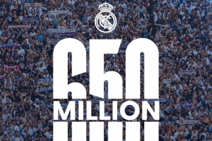 皇馬社媒發(fā)文慶祝各平臺粉絲總數(shù)達(dá)6.5億：我們有世上最棒的球迷