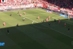 神來之筆??斯圖加特前鋒蝎子擺尾破門，皮球擊中遠端立柱入網(wǎng)