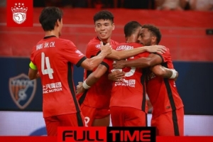 中超聯(lián)賽第22輪，上海海港1比1天津津門虎