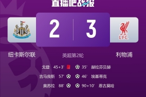 紐卡vs利物浦比賽凈時(shí)間占比40.8%，2010年2月后英超最低