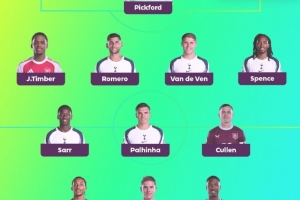 希勒評(píng)本輪英超最佳陣：約克雷斯領(lǐng)銜，帕利尼亞等熱刺5將在列