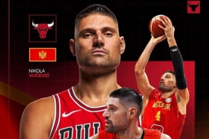 公牛官推：祝代表黑山出戰(zhàn)的武切維奇在男籃歐錦賽好運(yùn)