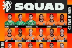 荷蘭世預賽名單：范迪克領銜，德容、德里赫特、德佩在列