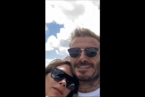 秀恩愛！貝克漢姆七夕示愛維多利亞：愛你??愿大家七夕快樂