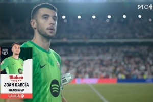 6次撲救！官方：巴薩門將霍安-加西亞當(dāng)選戰(zhàn)平巴列卡諾全場最佳