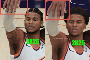 細節(jié)這一塊！網(wǎng)友發(fā)現(xiàn)2K26杰倫-格林的指甲蓋上涂上了指甲油