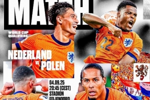 荷蘭隊發(fā)布世預賽海報：范迪克、賴因德斯、鄧弗里斯、德佩出鏡