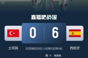 客場(chǎng)6-0大勝土耳其！西班牙取得隊(duì)史世預(yù)賽第二大客場(chǎng)勝利