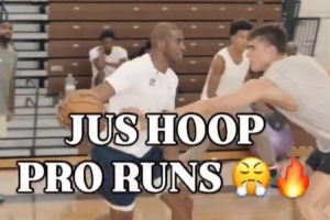 保羅、亨德森、小喬丹等眾球星組局對抗 老炮里突外投游刃有余