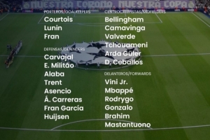 皇馬歐冠戰(zhàn)馬賽大名單：姆巴佩領(lǐng)銜鋒線，貝林厄姆、卡馬文加回歸