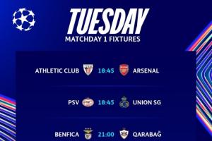 新賽季歐冠來(lái)了??槍手早場(chǎng)戰(zhàn)畢巴 皇馬迎馬賽 熱刺尤文多特出戰(zhàn)