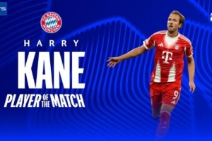 雙響+2關(guān)鍵傳球，凱恩當(dāng)選拜仁3-1切爾西一役全場最佳