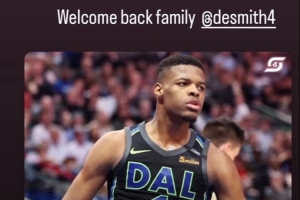 PJ-華盛頓轉(zhuǎn)小史密斯簽約獨(dú)行俠推文：歡迎回歸大家庭