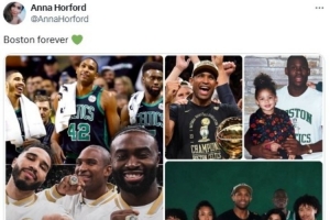 霍福德簽約勇士！其妹妹安娜曬哥哥與綠軍隊(duì)友合照：永恒的波士頓