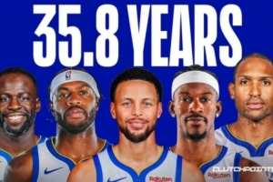 美媒曬勇士四老：勇士揭幕戰(zhàn)將有4名首發(fā)年齡35+ 歷史首隊(duì)！