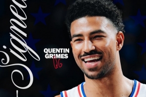 接受1年870萬資質報價！76人官方：球隊正式續(xù)約格萊姆斯