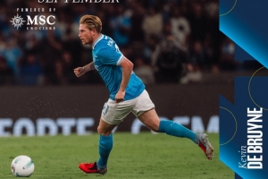 5場進2球！官方：德布勞內(nèi)當(dāng)選那不勒斯球迷票選的9月份最佳球員