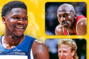 都是大神！愛德華茲生涯前五年全能數(shù)據(jù)比肩喬詹 總共僅四人做到