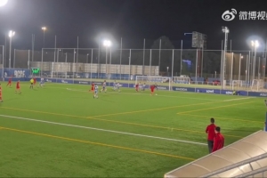 張林峒首發(fā)出戰(zhàn)破門連續(xù)三輪收獲進球，達(dá)姆U16A隊1-2西班牙人
